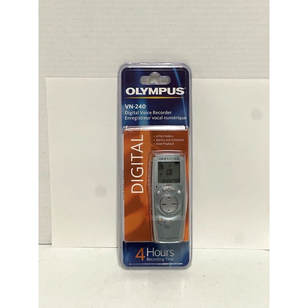 NEW SEALED Olympus VN-240 Digital Voice Recorder 4 Hour Voice Activation